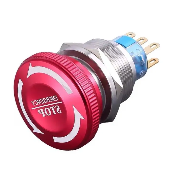 16 mm stikalo za zaustavitev v sili 1NONC 3 PINS